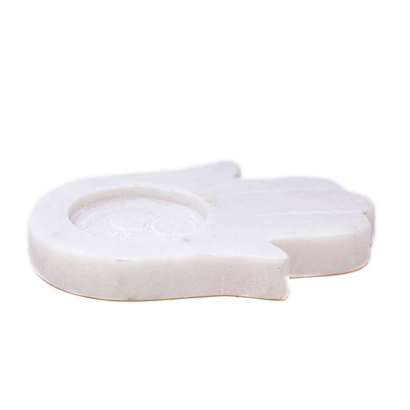 1.5'' H Stone Tabletop Dish with Candle Included