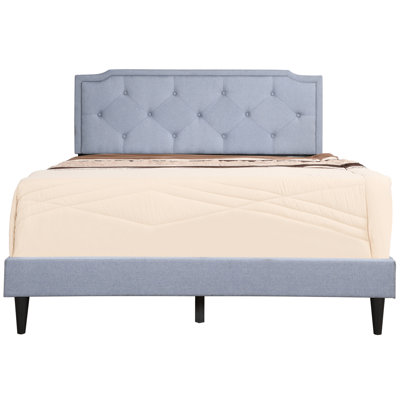 Paquet de 65 lb - Lit double bleu avec rembourrage en mousse Glory Furniture G1123 taille 58,56 po Profondeur de la housse
