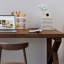Nut-brown L-Shaped Solid Wood Executive Desk-1190763930-1190763931