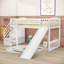 Lit mezzanine simple avec échelle et glissade-902528041