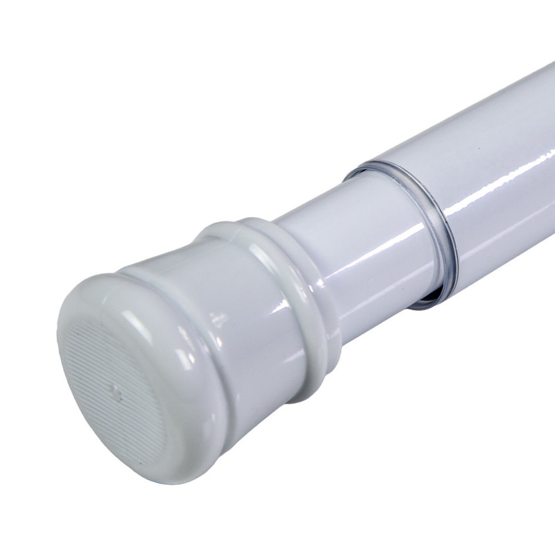 Tringle de rideau de douche à tension ajustable Classic Classic pour salle de bain, 63 po, Blanc