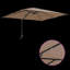 Garden Parasol with LED Strip Lights Manual Polyester and Steel Solar-1547198604-1547198601