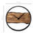 Forest” Rustic Industrial Wood & Metal Wall Clock – Silent Non-Ticking