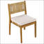 Ensemble de table de salle à manger et de chaises d'extérieur durable en bois d'acacia avec coussins épais et confortables pour une utilisation toute l'année-129435715
