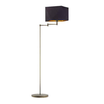 Glasper 165cm Swing Arm Floor Lamp