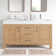 Leon 60'' Double Bathroom Vanity with Engineered Marble Top
