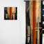Vecteurs orange et gris I - Rideau à formes abstraites - Rideau abstrait obscurcissant - 1 panneau-107609430