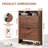 Shoe Storage Cabinet With 2 Flip Drawers,Farmhouse Narrow Shoe Organizer With Legs,Freestanding Hidden Slim Shoe Rack Cabinet With Open Storage For Entryway,Hallway, Foyer-217249448