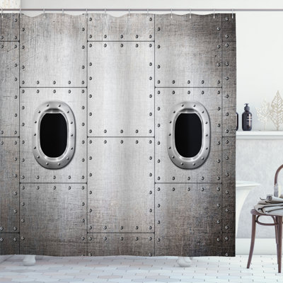 Shower Curtain with Hooks Included