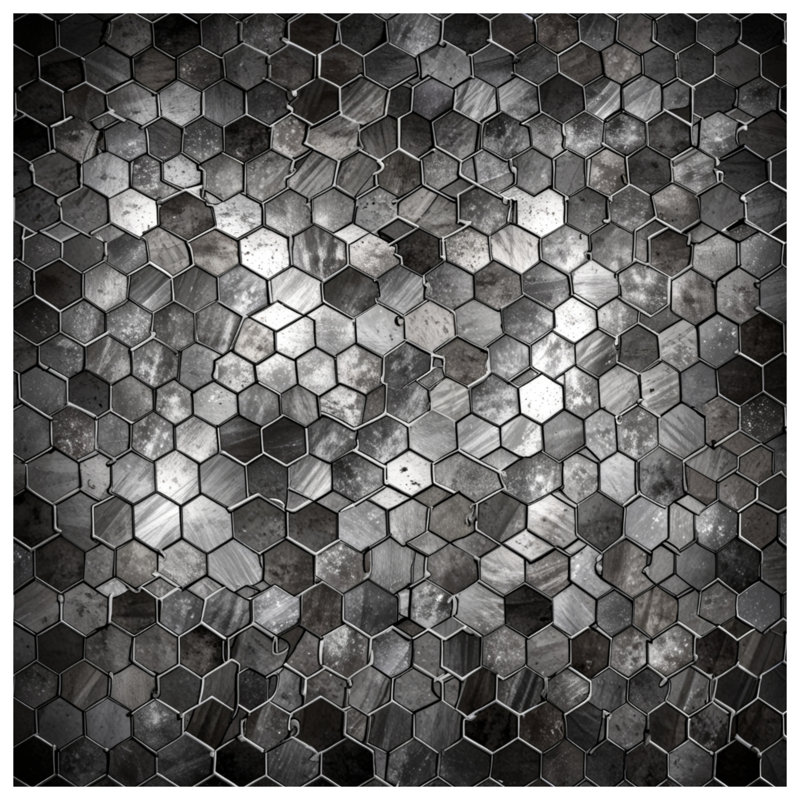 Coussins décoratifs Metall Hexagon Tiles, 16 x 16 pouces