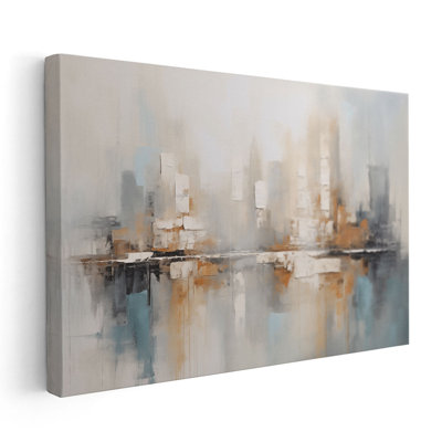 " Cityscape Reverie - Canvas Print Wall Art "