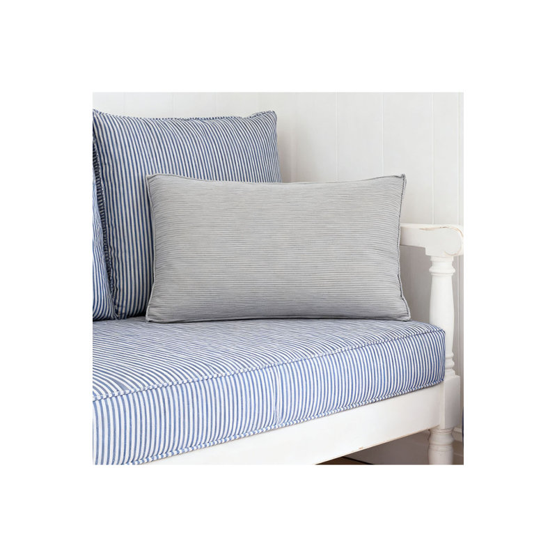 Cotton Backrest Cushion, Grey