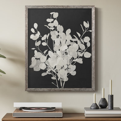 Misty Branches II, reproduction encadrée - bois massif