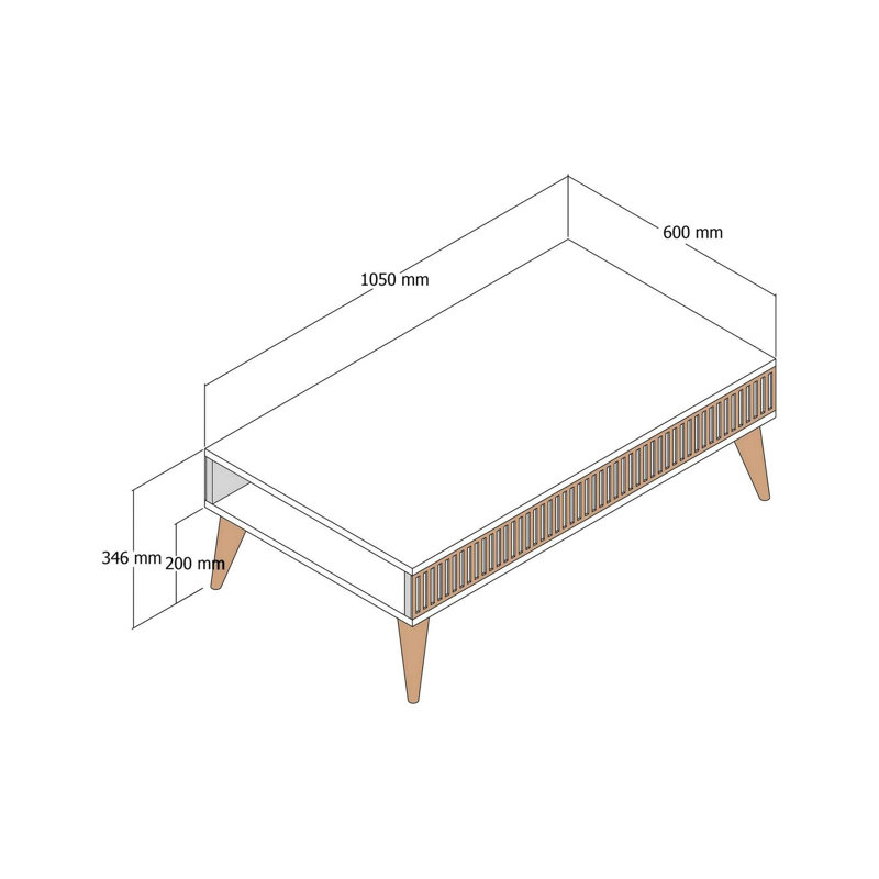 Nesi Coffee Table, White