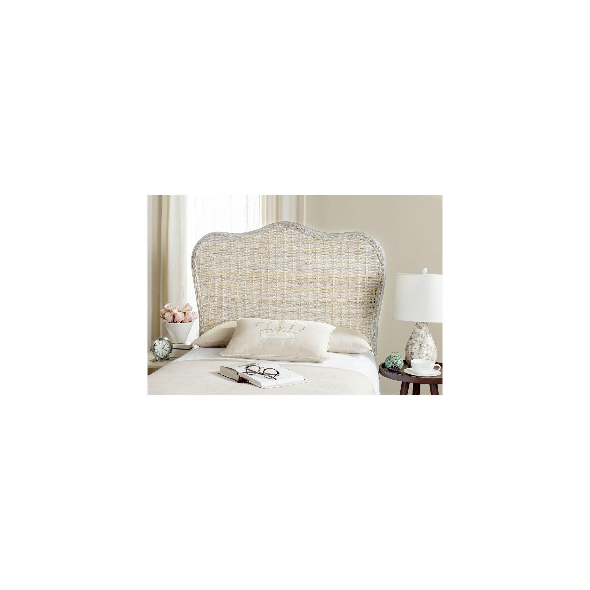 Litchford Headboard, Twin, White Washed