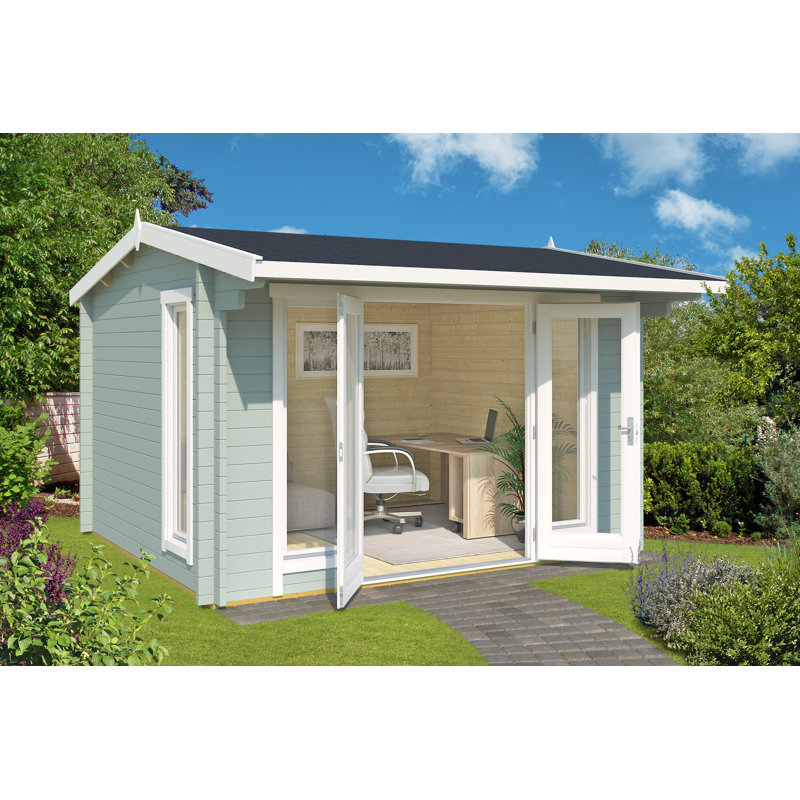 Lasita Jubilee 11.5 x 10 Ft. Premium Log Cabin With Tempered Double Glazing (44mm)