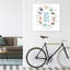 Lettre illustrée E bleue - impression-52820058-52820062-52820059