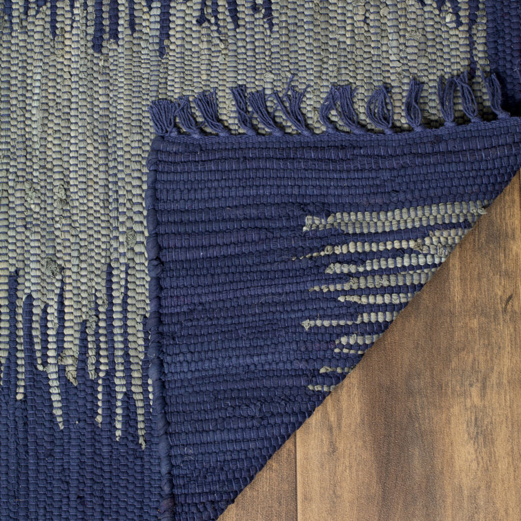 Cayman Hand Woven Cotton Abstract Rug