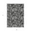 Tapis intérieur noir lavable abstrait 9 pi x 12 pi