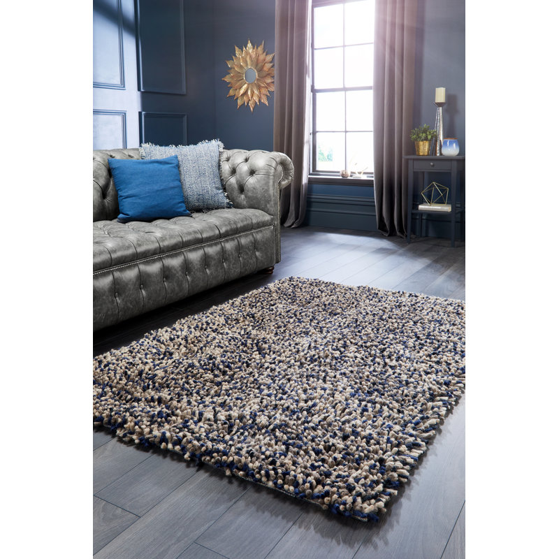 Nandika Wool Hand Woven Shag Area Rug, Rectangle 160 x 230cm