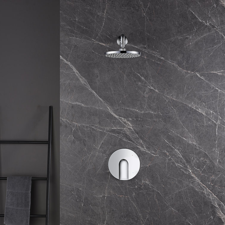 Wedge Single Handle Shower Faucet with Pressure Balanced Valve