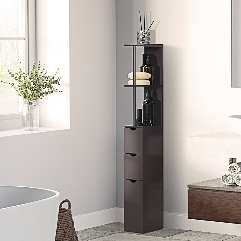 Tall Bathroom Storage Cabinet Linen Tower
