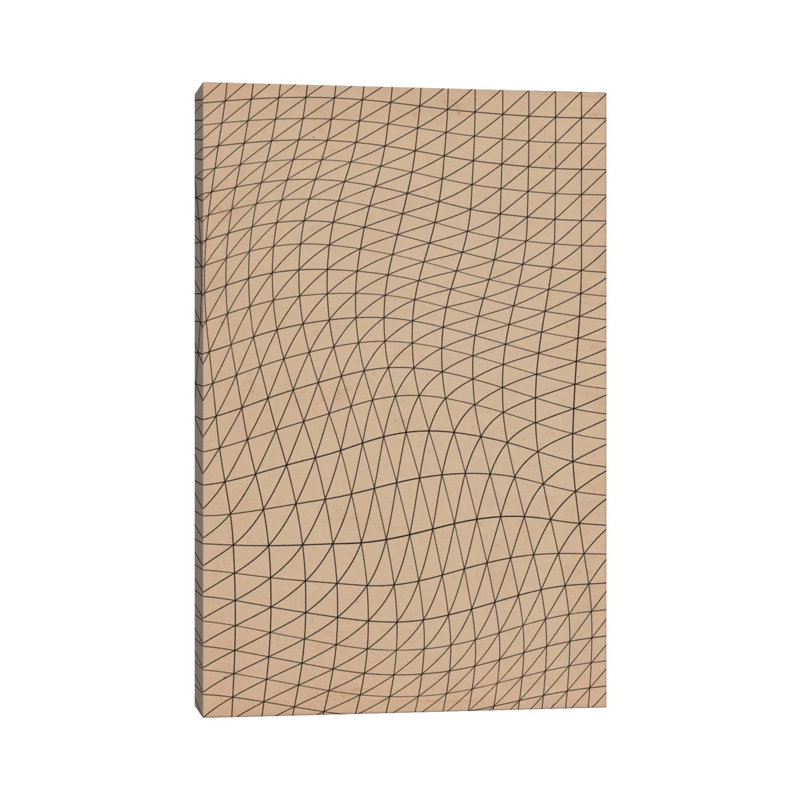 Wavy Lines Ll - Wrapped Canvas Print, 152.5 cm H x 101.5 cm W