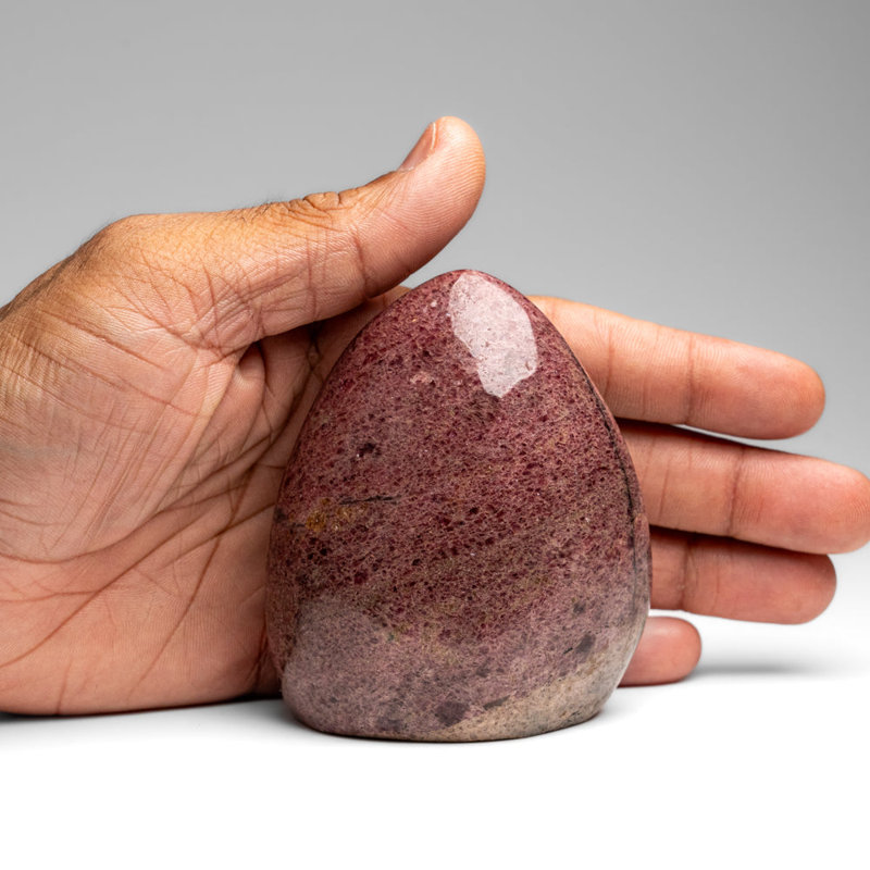 Polished Imperial Rhodonite Freeform From Madagascar (1.25 Lbs)