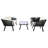 Cangelosi 4 Piece Rattan/Wicker Sofa Seating Group with Cushions-1081106010