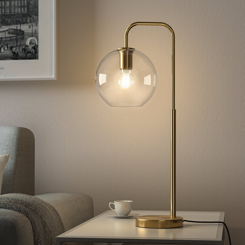 Montandon  Contemporary Arc Arm Metal Table Lamp