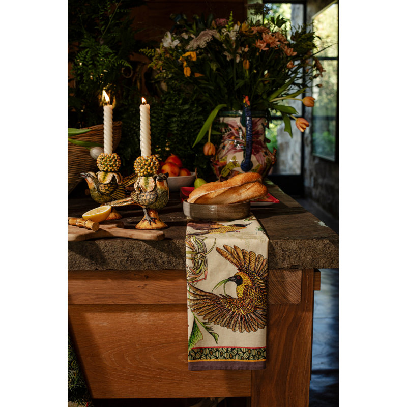 Thanda Nests Tea Towel - Stone