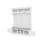 Meuble Dewitt avec banc, rangement pour chaussures, 2 placards et casiers-832366426