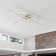 Whisman 4-Light LED Semi Flush Mount Ceiling Remote Dimmable Square Large Size