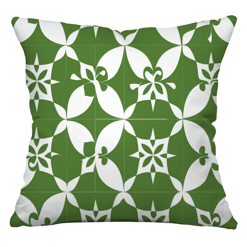 Botanical Throw Pillow, Pattern  Pillows, 18" H x 18" W
