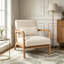 Fauteuil moderne, fauteuil d'appoint avec structure en bois massif-1510528316