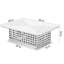 304 Stainless Steel Chimney Cap Cover - Adjustable Base for Flue Tile/Metal Chimney Leader, Rain & Spark Arrestor Mesh Screen, Install Kit Included - 13x24 inch