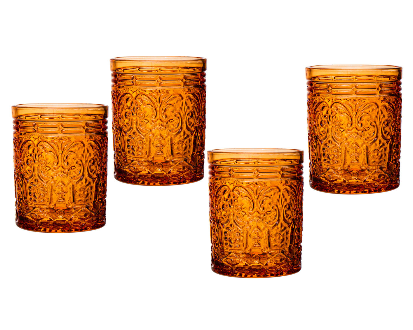 Jax Drinking Glass 11 oz, Orange