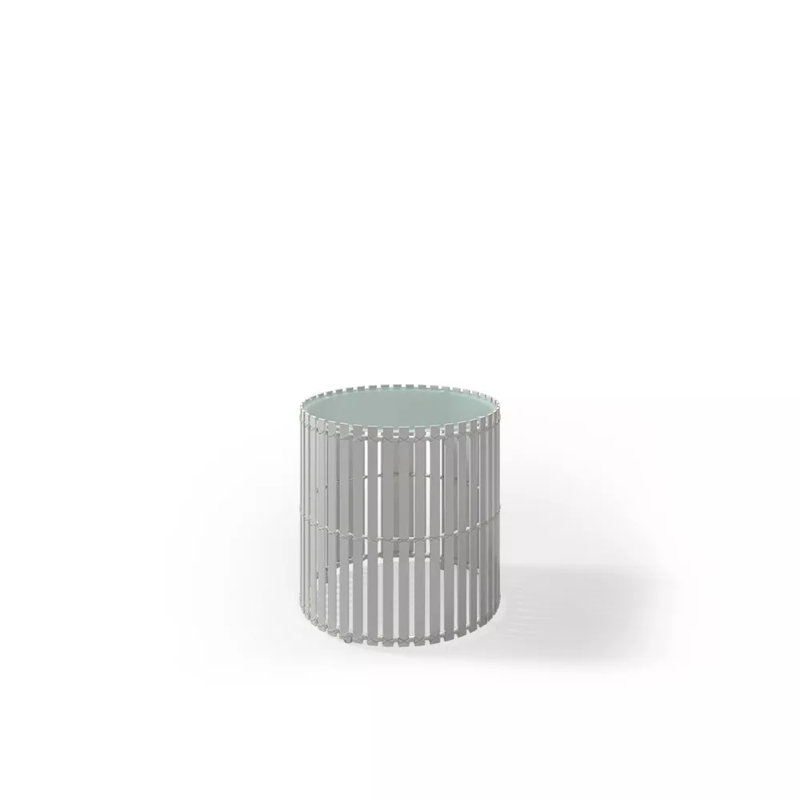 Lolah Outdoor Side Table, Whitewash