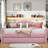 Upholstered Daybed With Trundle, Charging Station And Button Tufted Design-2010466866