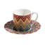 Missoni Coffee Cup & Saucer ZIG ZAG Set of 2 in Luxury Box Jarris diam. 2.3in, H 2.5in, Cap. 4 oz, Saucer diam. 4.75in-420635328