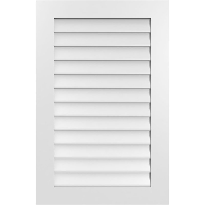 Vent à pignon rectangulaire en uréthane non-fonctionnel, H 40 po x l 26 po x P 1 po