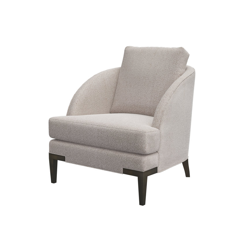 Fauteuil d'appoint Lido, Expresso, Molleton vanille (tissu performance) 1351-92