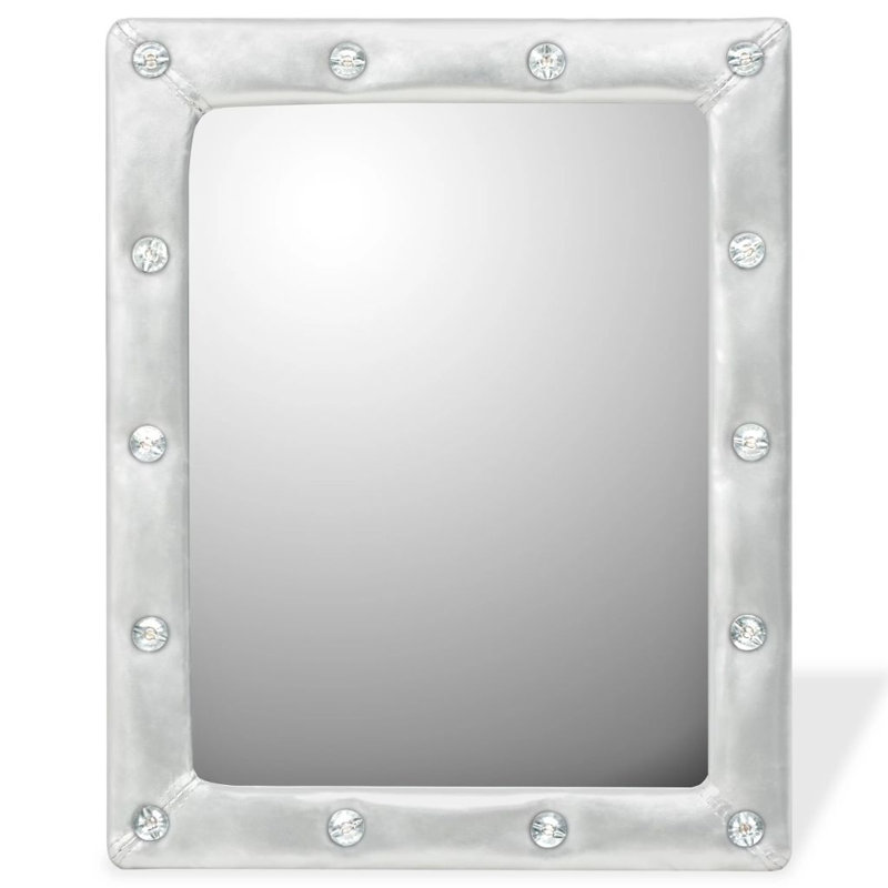 Osborn Flat Wall Mirror, Silver, 50cm H X 40cm W