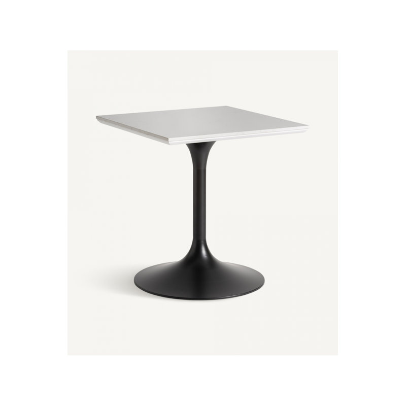 Table de bar Ullaland, Blanc, Noir, H 30 po x L 28 po x l 28 po