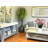 Pink Orchids Arranges in Square Fiberstone Planter