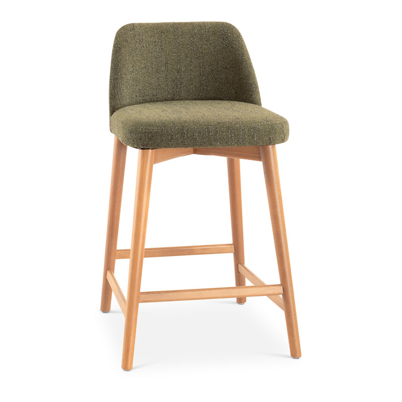 Tabouret de bar / de comptoir Nikita Tonia - siège Texan Burnish Guardian - structure Domasco, Texan bruni / Domasco