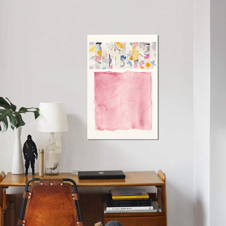 «Day Dream III», impression sur toile, H 26 po x l 18 po x P 1,5 po, Papier d'art encadré noir, Pas de tapis