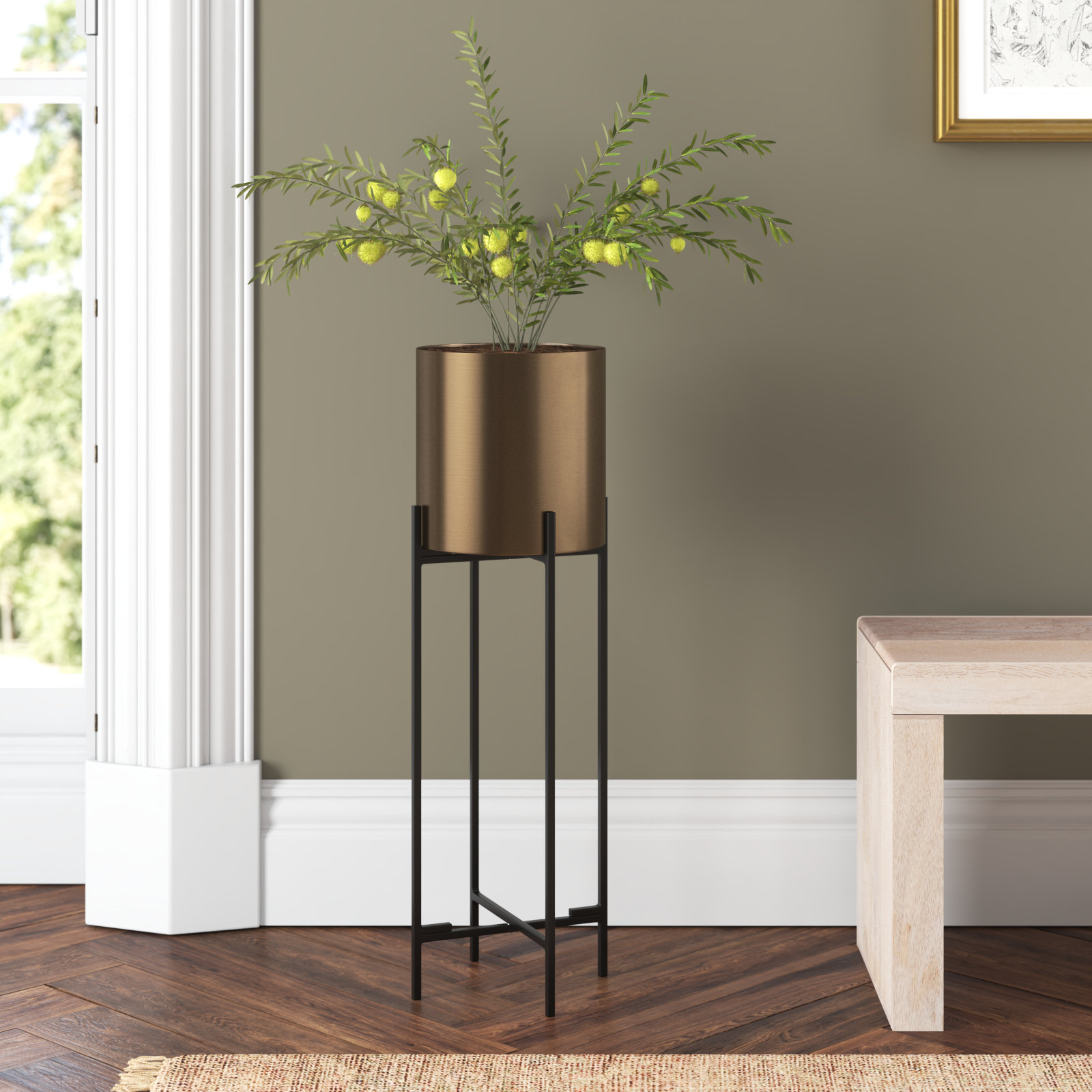 Lancel Plant Stand, 33.1" H x 10.8" W x 10.8" D