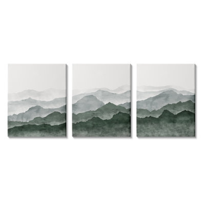 «Sage Hills Mountain Nature View» par JJ Design House LLC - 3 pièces, impression