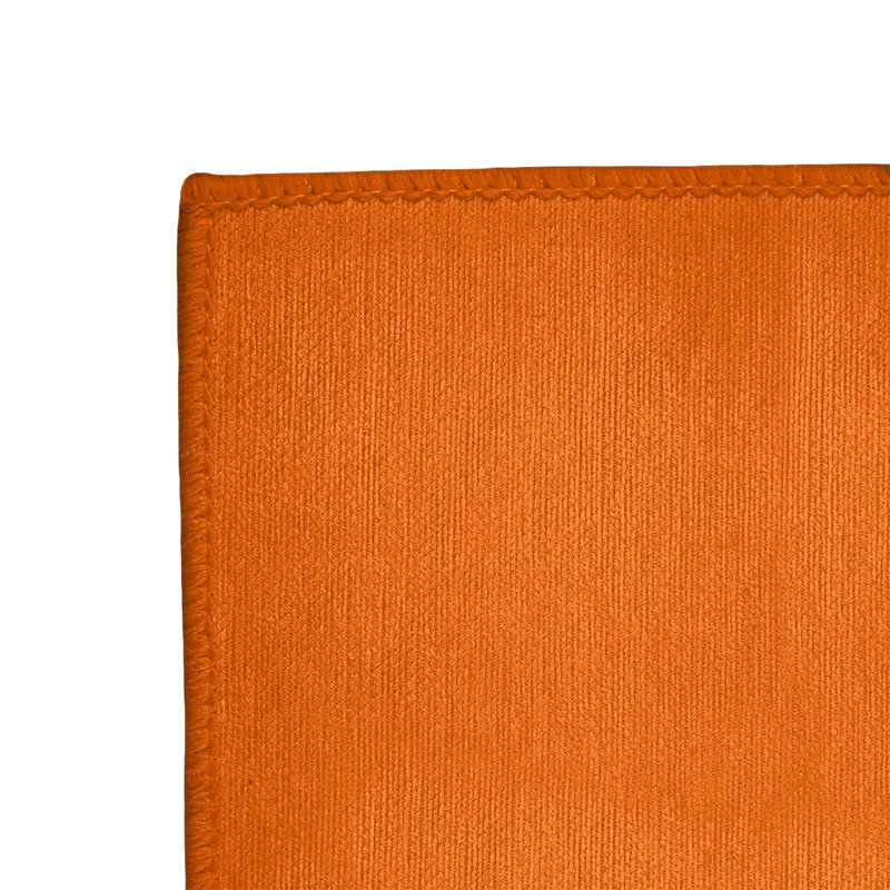 Tapis orange rayé/jaune Miami, Rectangle 5 pi x 7 pi
